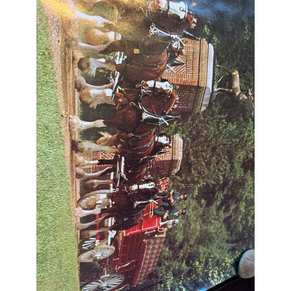 Official Budweiser Clydesdales Poster Anheuser-Busch St Louis Beer Horse Print - Picture 4 of 7